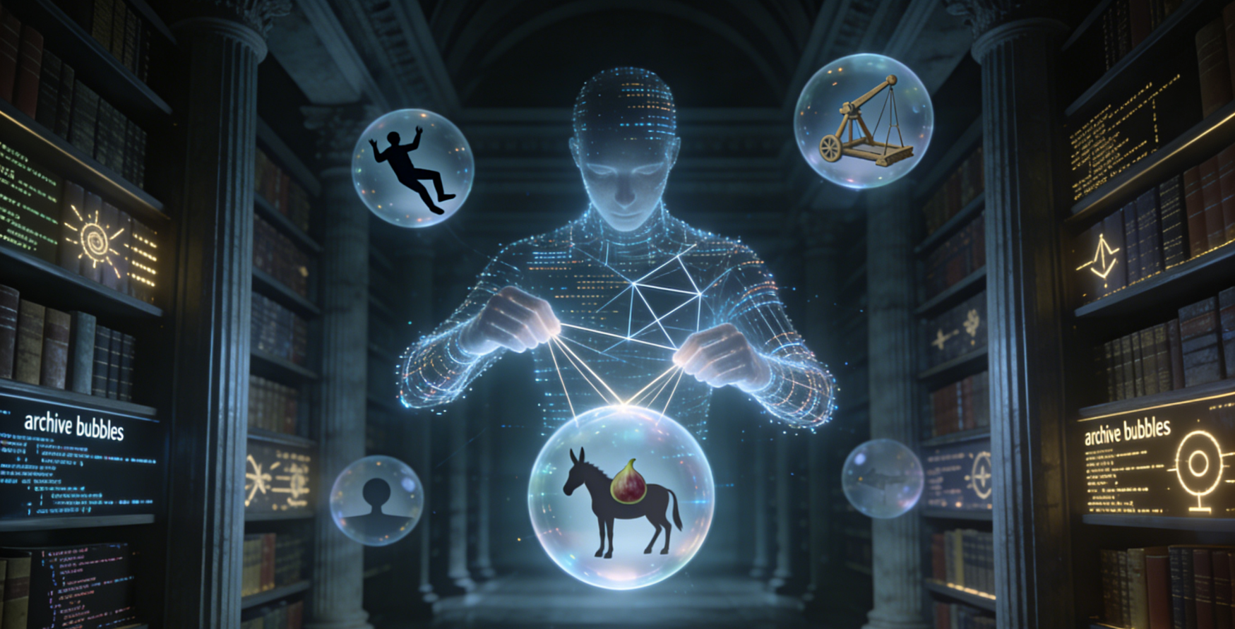 When Artificial Intelligence Browses the Archives of Human Absurdity